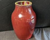 c1800 Antique Chinese Flambe Vase As is