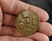 1930 39 s Good Luck will Accompany the Bearer Coin All Seeing Eye Guards you from Evil