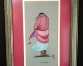 Lee Joshua quot Fall Season quot Gauche Painting Creek Seminole Native American Listed Artist Jerome Tiger cousin. 1989