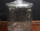 1920s La Palina Store Cigar Jar with Embossed Advertising Congress Cigar Co New Jersey
