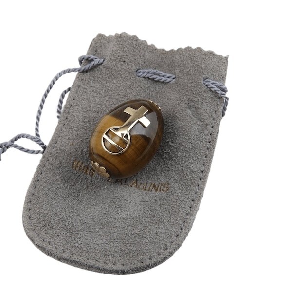 Ilias Lalaounis (1920-2013) 18k gold on Tigers Eye Easter Egg