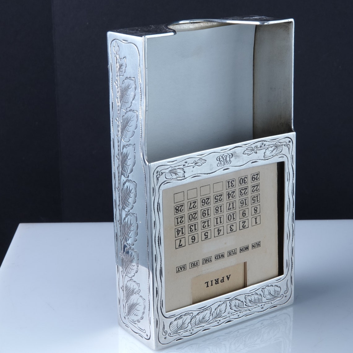 C.1910 Tiffany Sterling Perpetual calendar and Memo Etsy