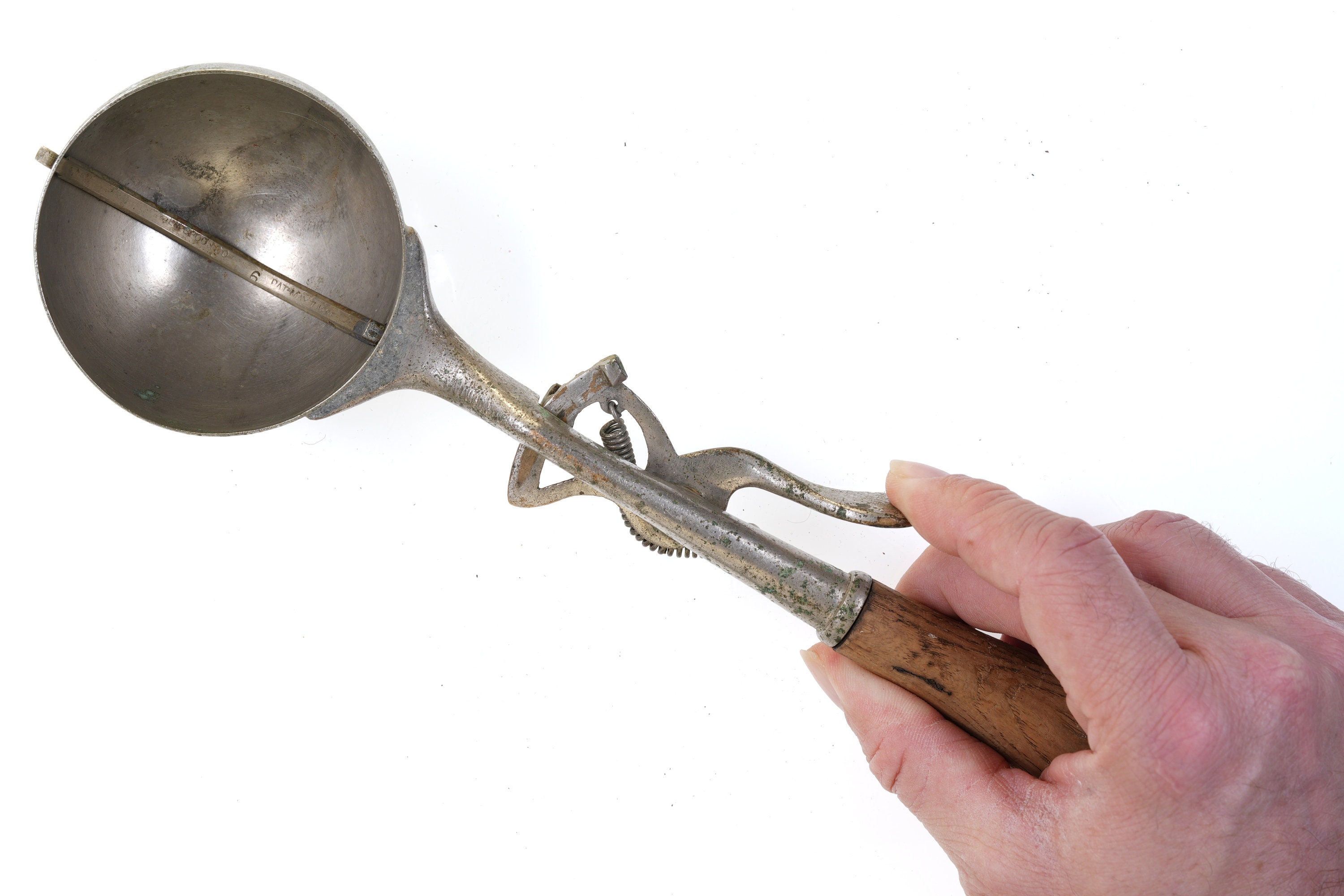 Persona gevaarlijk Artefact Pat 1895 Gem Spoon co Grote ijsschep - Etsy Nederland