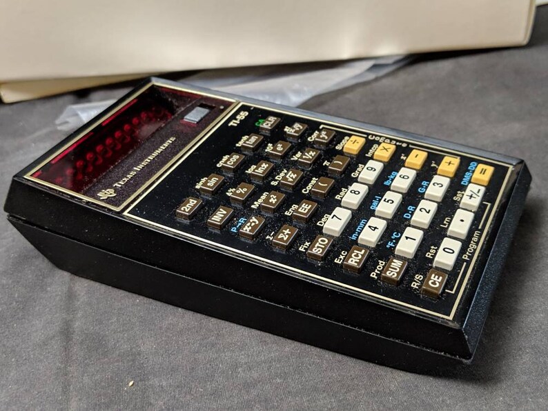 1977 Texas Instruments TI55 Advanced Professional Calculator Etsy