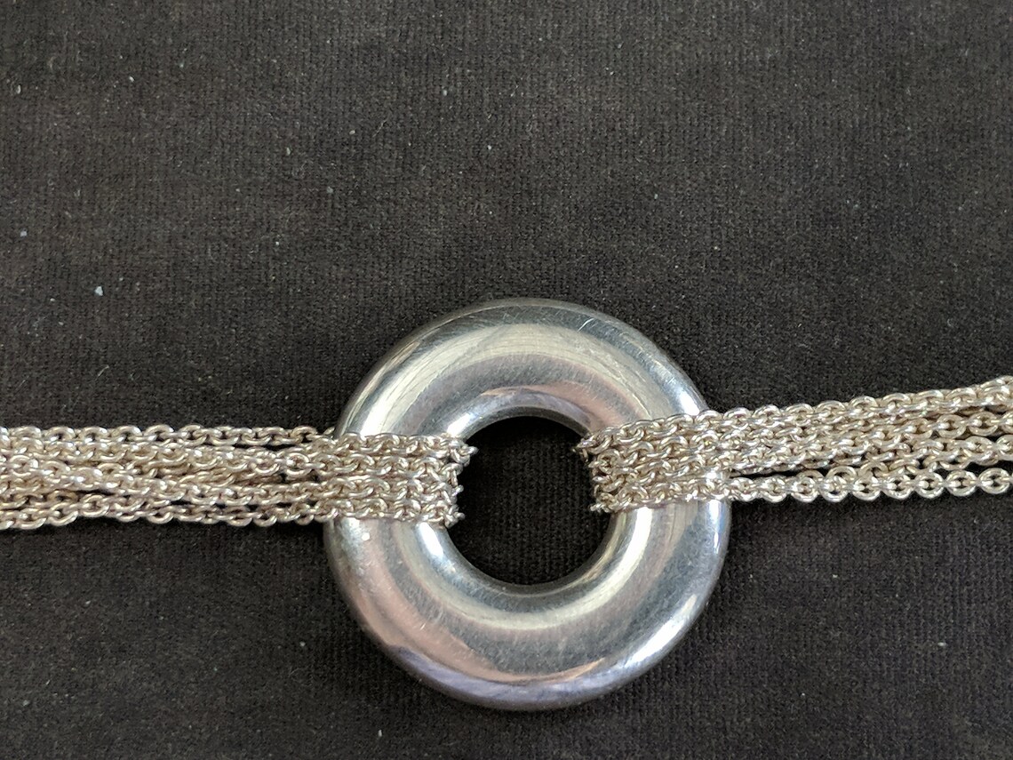 17 Multi Strand Sterling Silver Necklace by OTC 32 grams