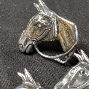 1950's Beau Sterling Horses Brooch Bracelet Screw Back - Etsy
