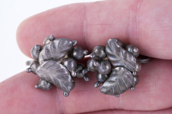 1950's William Spratling Sterling Screw back earr… - image 2