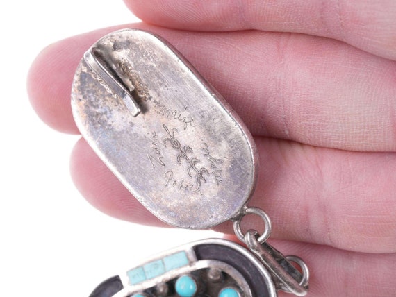 Vintage Zuni Jobeth Mayes Sterling, snake eye and… - image 5