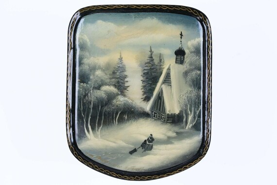 Russian Fedoskino Lacquer Box 1 - image 1