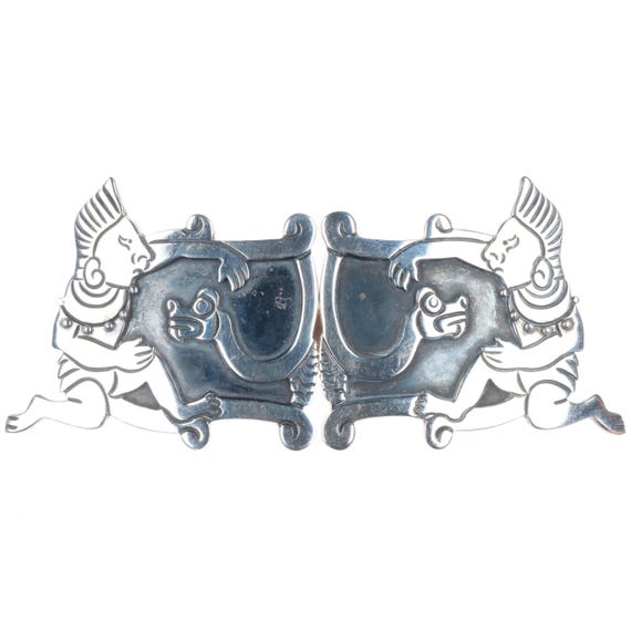 Mayan inspired design belt buckle Aztec Mayan Style Fashion Colored Colorful Belt Buckle  main image 4