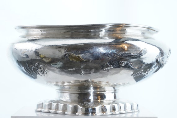 Japanese Silver Cachepot/fish Bowl Planter - Etsy