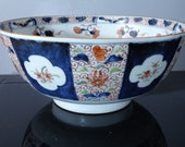 18th Century Antique Chinese Imari Punch Bowl