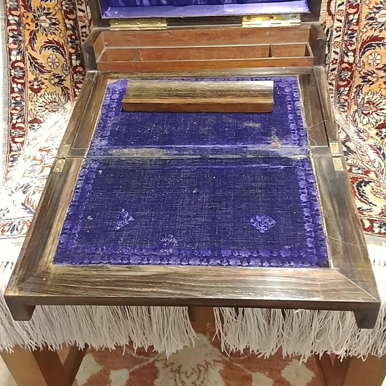 Presentation lap Desk To Branch 13th Jan 1891 Intricate inlay School Teachers and Monitors of Collins I Annie McKellar By Barony F.C