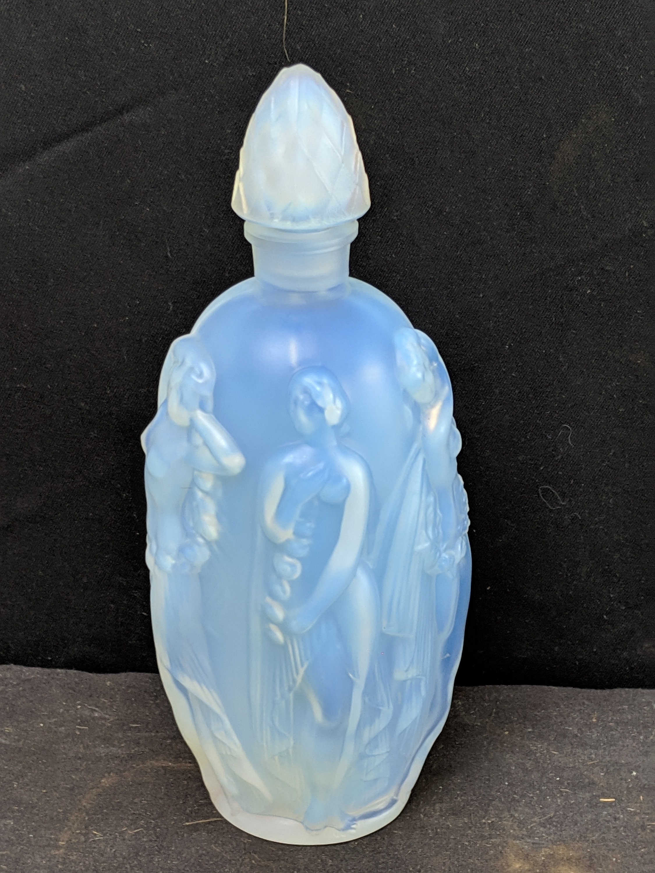 Sabino French Art Glass Perfume Bottle Nudes 6.25 Etsy
