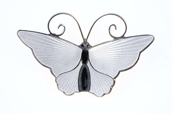 David Andersen Norway Sterling Enamel Butterfly p… - image 1