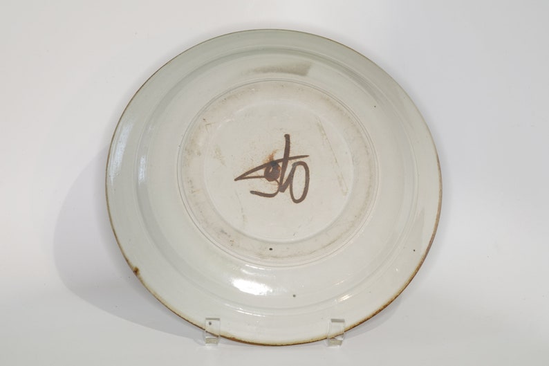 11 Ishmael Soto Austin Texas Studio Pottery Butterfly Plate 1932-2017