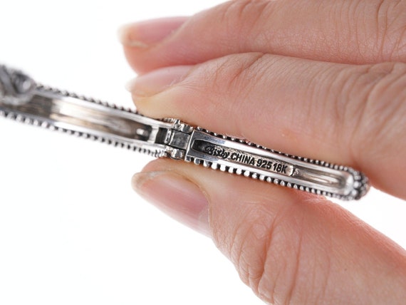 Barbara Bixby Sterling/18k Cuff bracelet with rem… - image 8