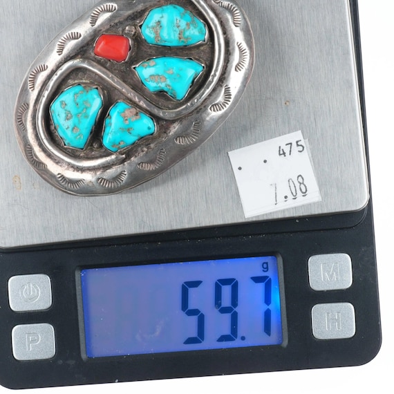 ズニ　エフィーカラバサ　バックル　ターコイズ　シルバー zuni ズニ族 ヴィンテージ エフィー カラバザ ズニ スターリングシルバー