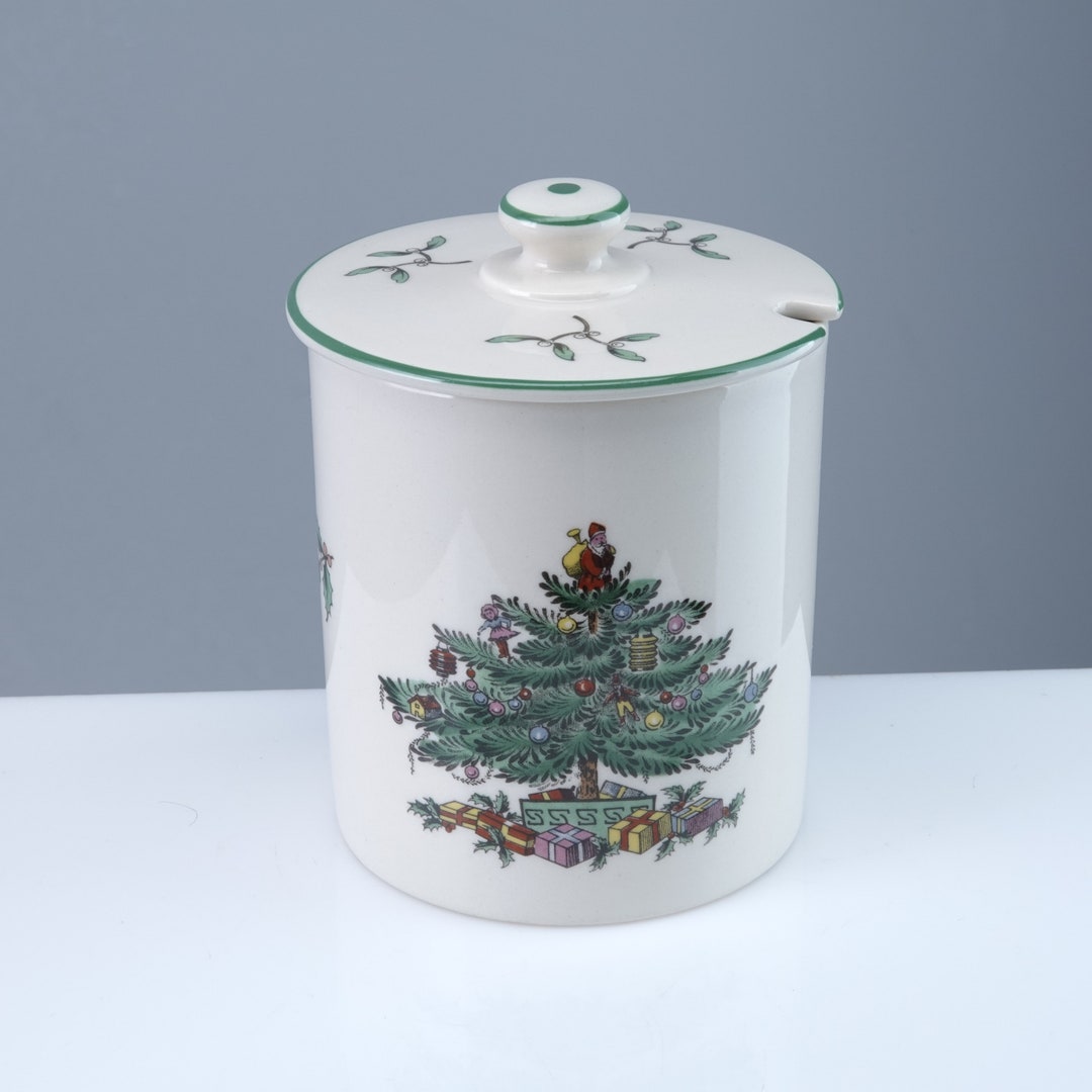 Spode Christmas Tree Marmalade dish with lid England multiple Etsy 日本