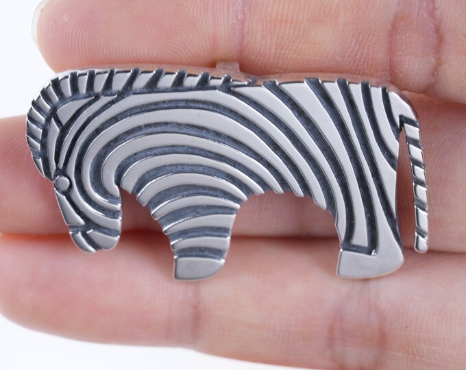 Retired James Avery Sterling Zebra Pendant/pin Etsy
