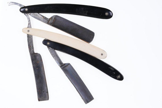 3 Antique straight razors - image 3