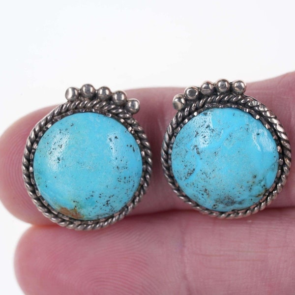 Native American Sterling/turquoise stud earrings