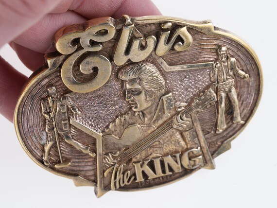 Retro Elvis Presley Belt Buckle - Etsy