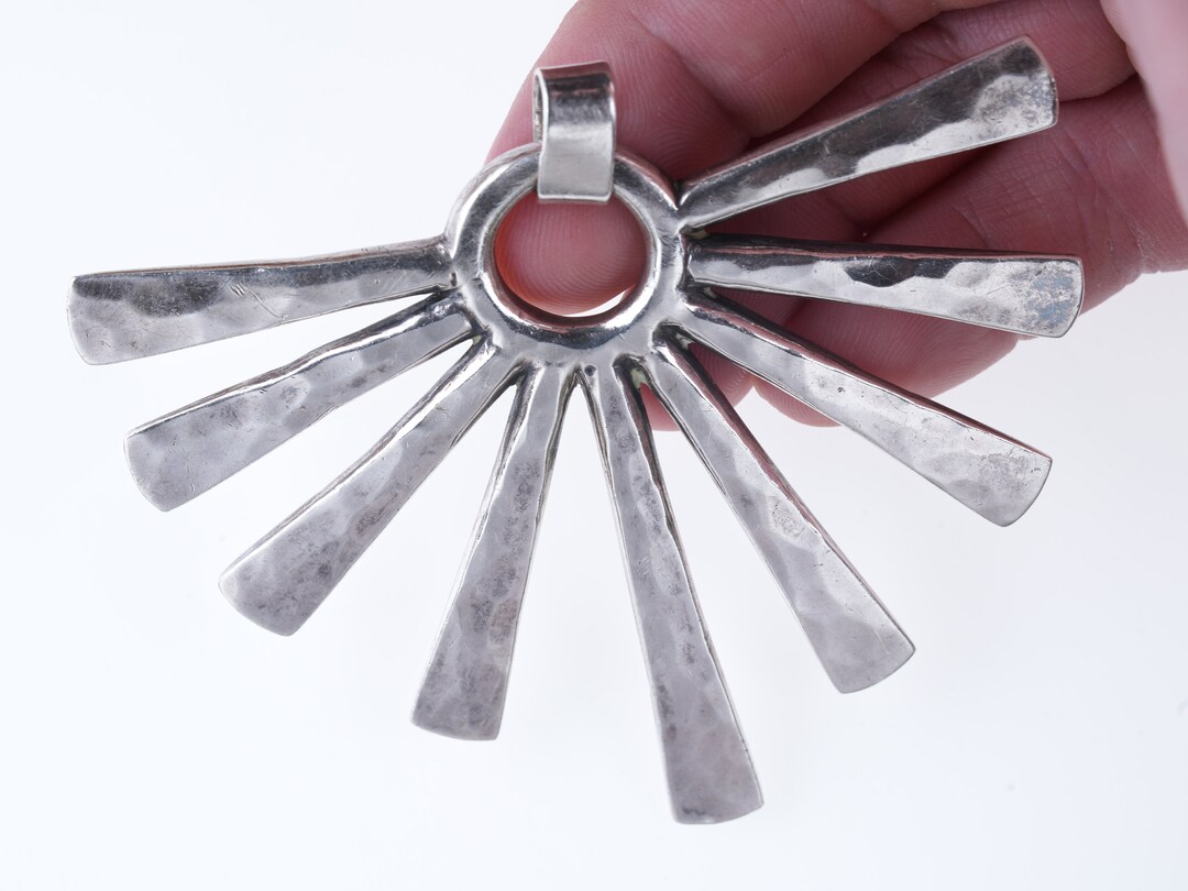 Huge Retired James Avery Sunburst Pendant Etsy