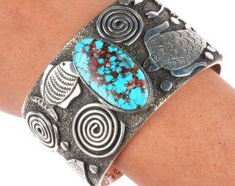 Alex Sanchez Golden Hill's Turquoise & Sterling Silver Cuff
