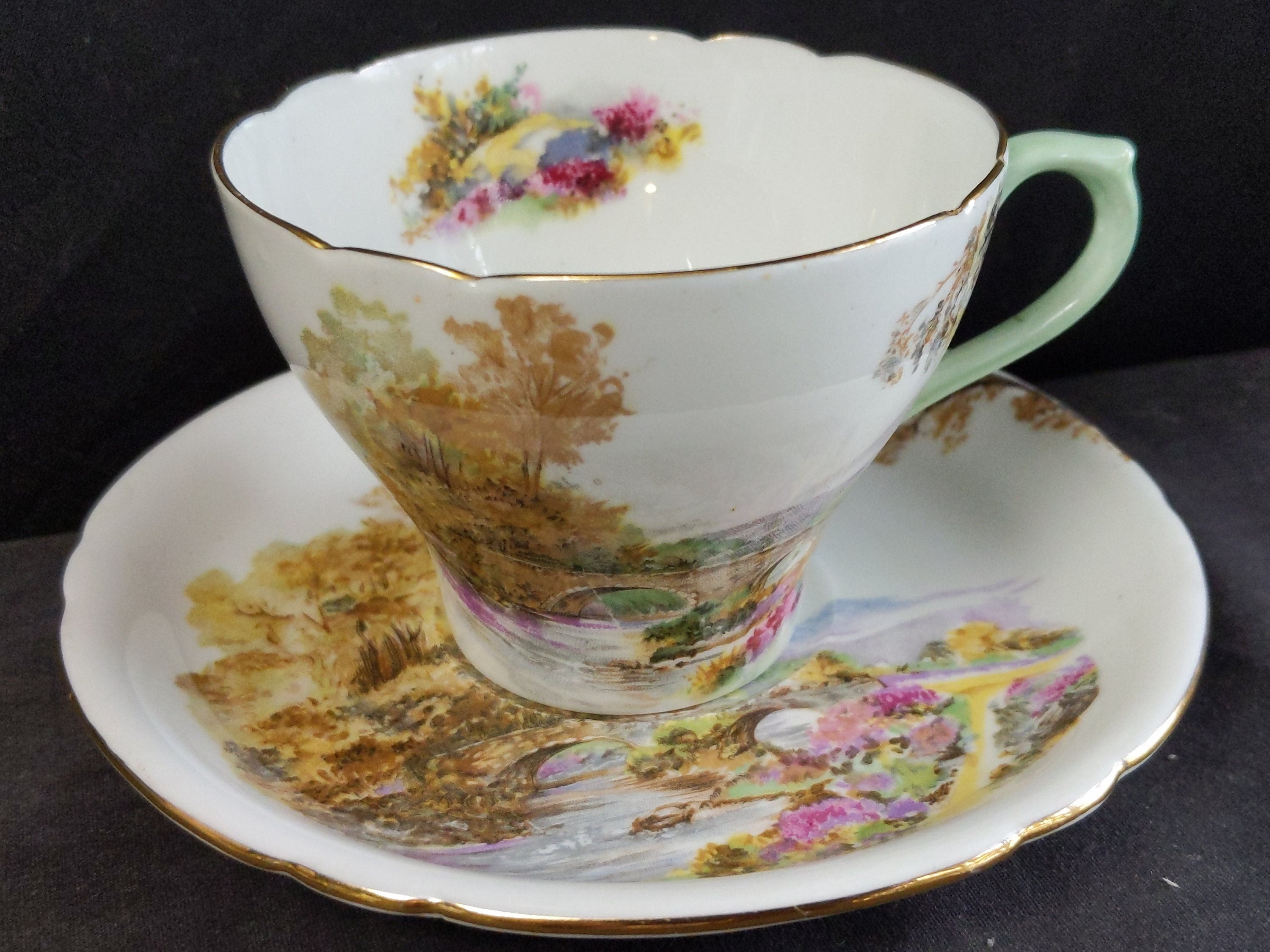 Shelley Heather cup and Saucer Set multiple available Gainsborough