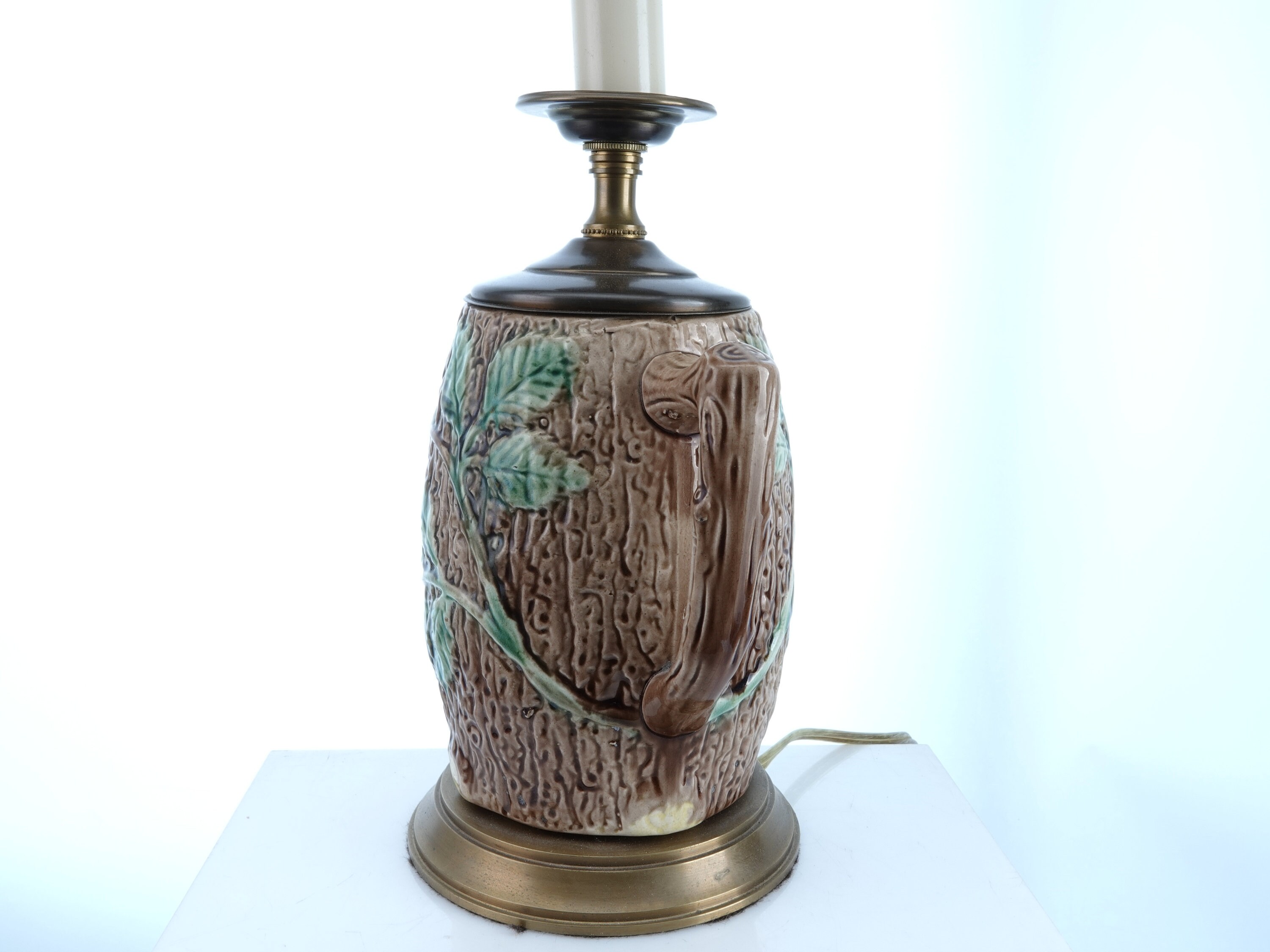 Antique Majolica Pitcher Turned Into an Electric Lamp Etsy