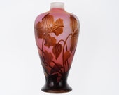 c1900 French Galle Cameo glass vase 5 3 8 quot