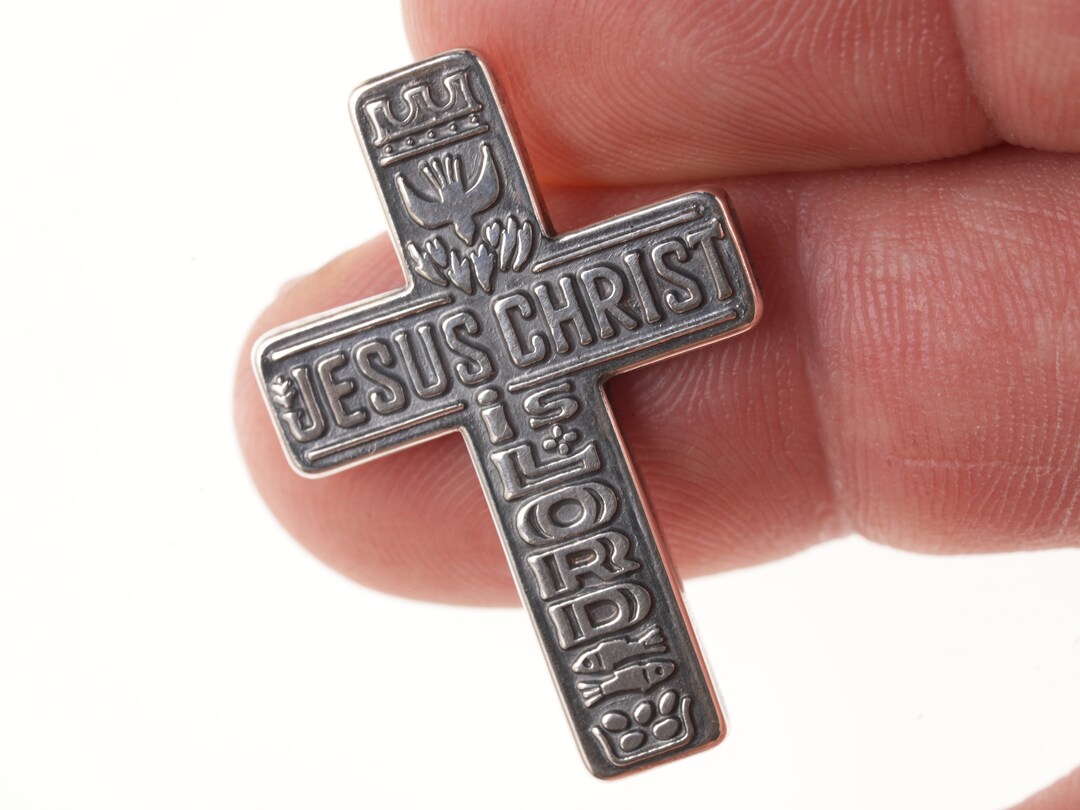Retired James Avery Sterling Jesus Christ is Lord Pocket Piece Etsy