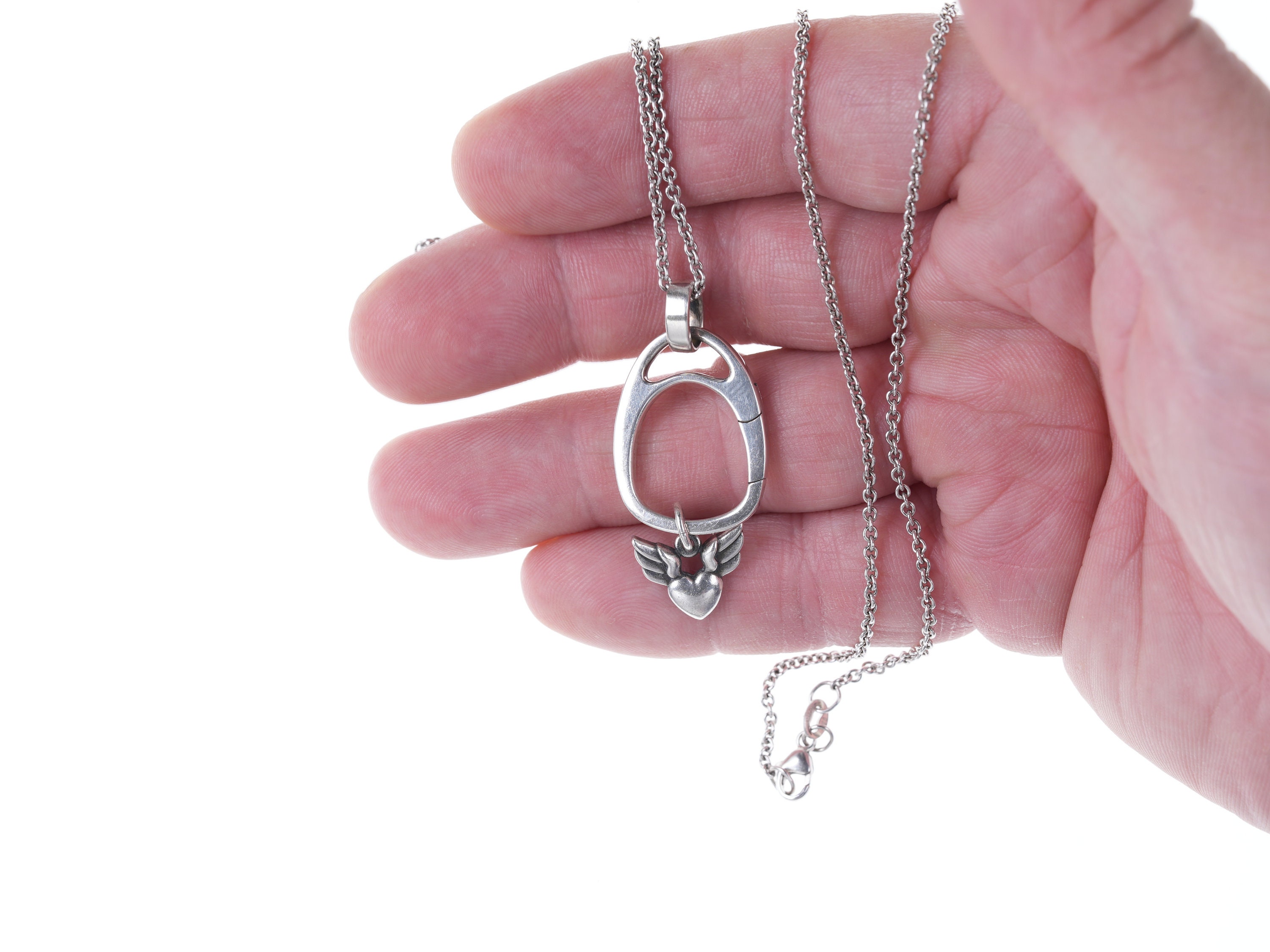 James Avery Sterling Charm Holder Necklace With Charm Etsy UK