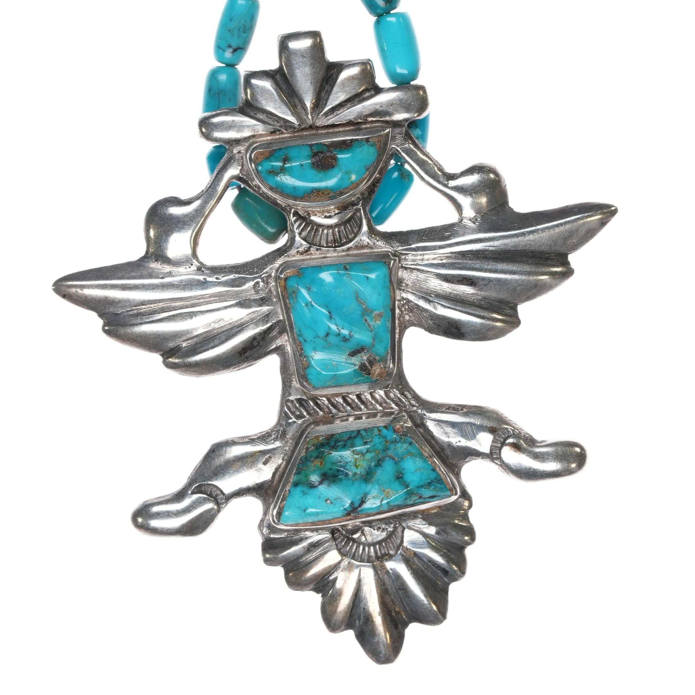 Extraordinary Vintage Native American Navajo Kingman Turquoise Sterling Silver Toothpick Holder Extraordinary Vintage Native American Navajo Kingman Turquoise Sterling Silver Toothpick Holder
