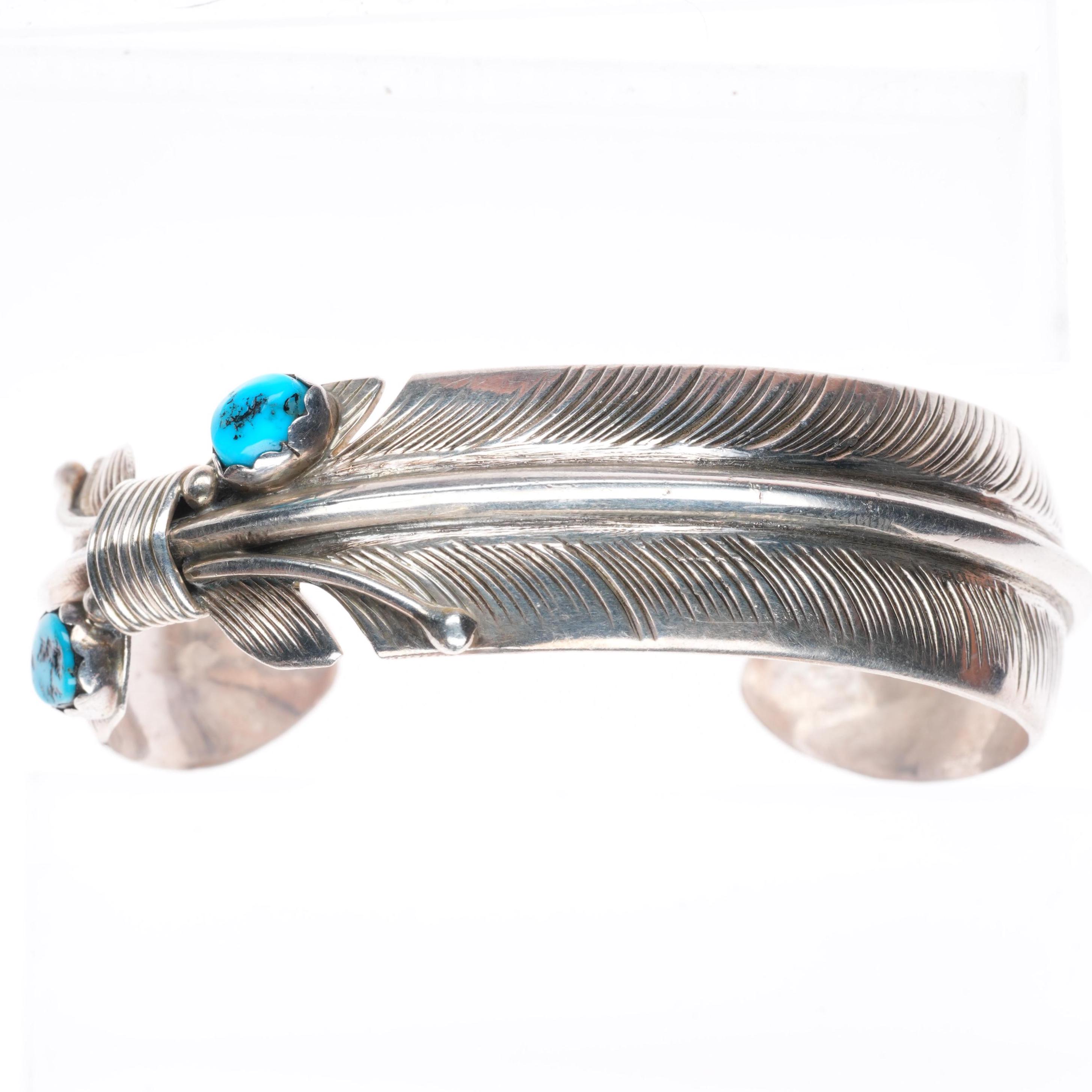 Navajo Feather Cuff - Etsy