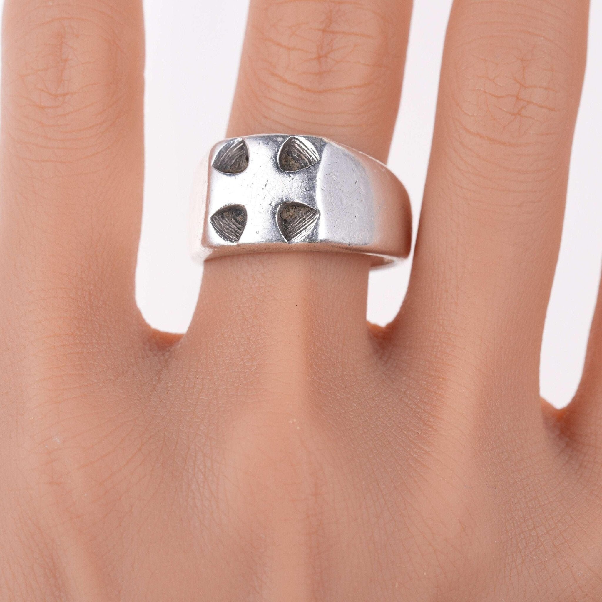 Sz11.5 Retired James Avery Greek Cross Ring in Sterling Etsy