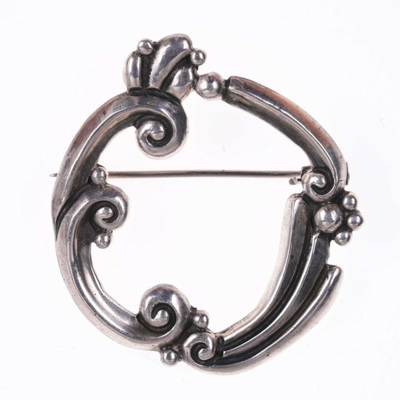 Mid Century Margot De Taxco Sterling silver pin - image 1