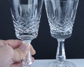 2 Waterford Kenmare Claret Wine Glasses Vintage Irish Crystal