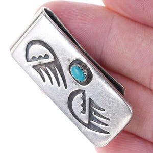Native American Tremendous San Felipe Signed 2 Godber Turquoise Sterling Silver Skull Bracelet Native American Tremendous San Felipe Signed 2 Godber Turquoise Sterling Silver Skull Bracelet