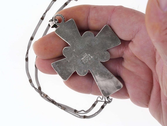 Vintage Matilde Poulat Style Mexican Silver Cross… - image 2