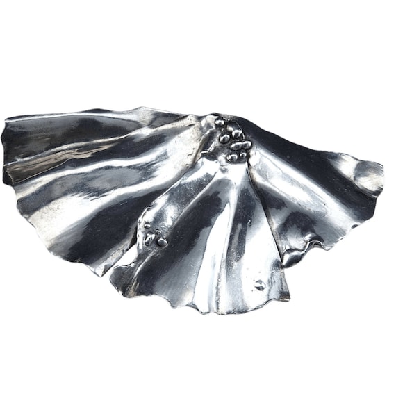 Handmade Sterling Silver Belt Buckle Shaped like … - image 1