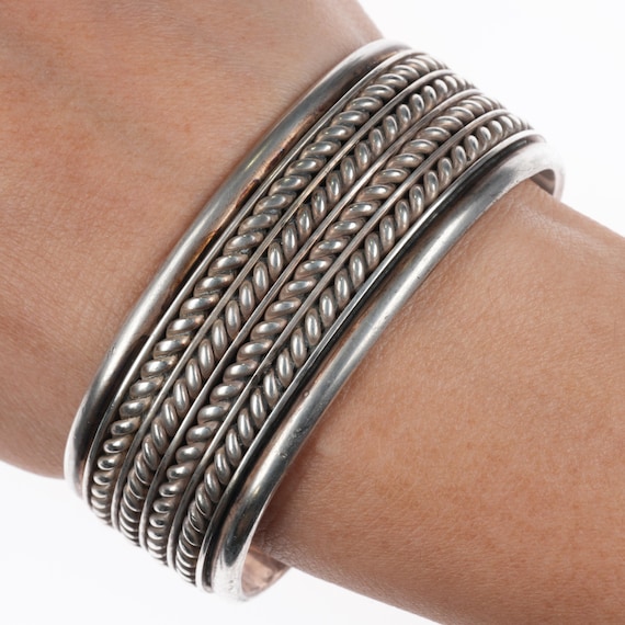 アクセサリー TOM HAWK 6 LINE BANGLE NAVAJO Native American Sterling Silver Navajo Handmade Tom Hawk