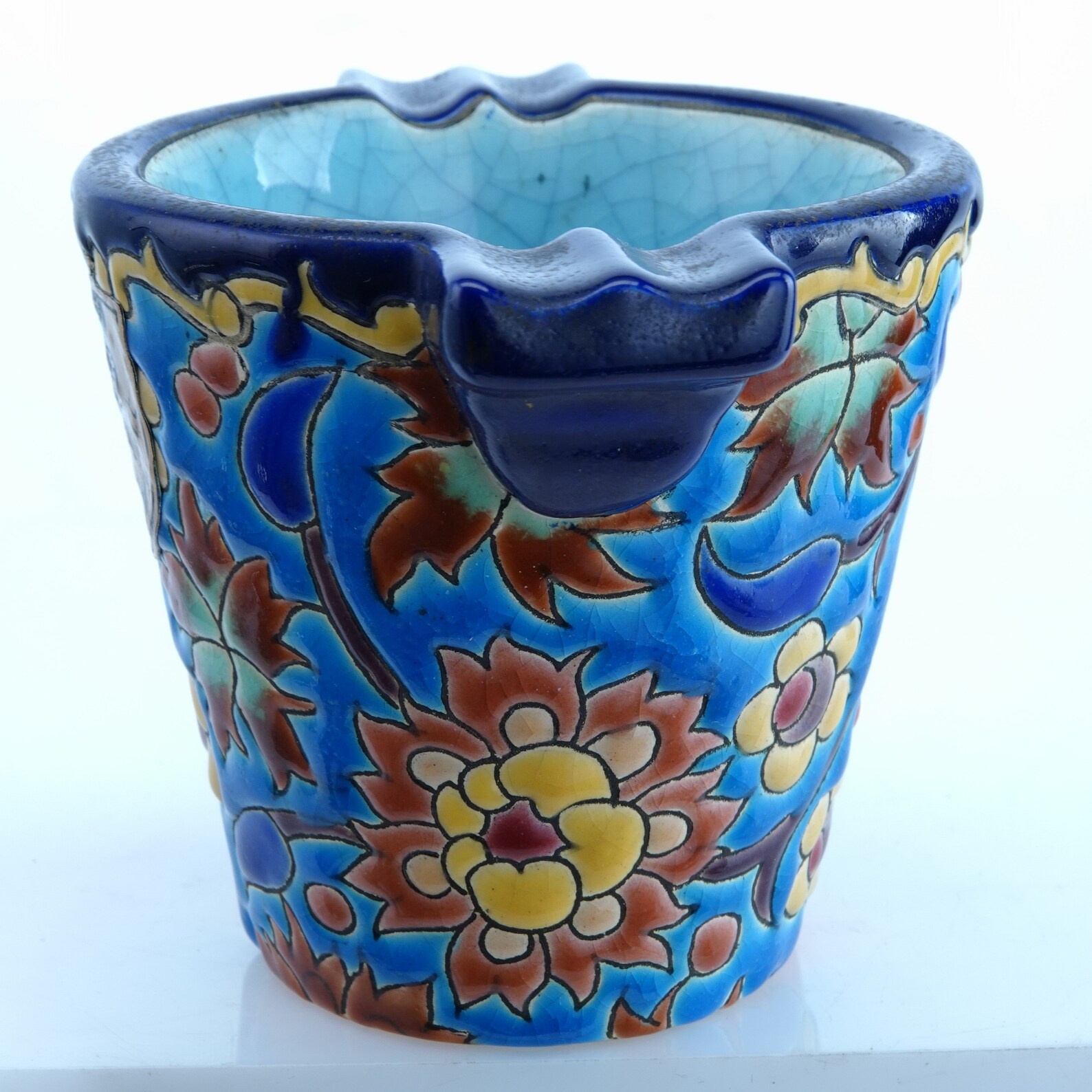 Longwy Art Deco period French art pottery ashtray Mid Century Etsy