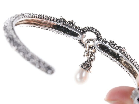 Barbara Bixby Sterling/18k Cuff bracelet with rem… - image 7