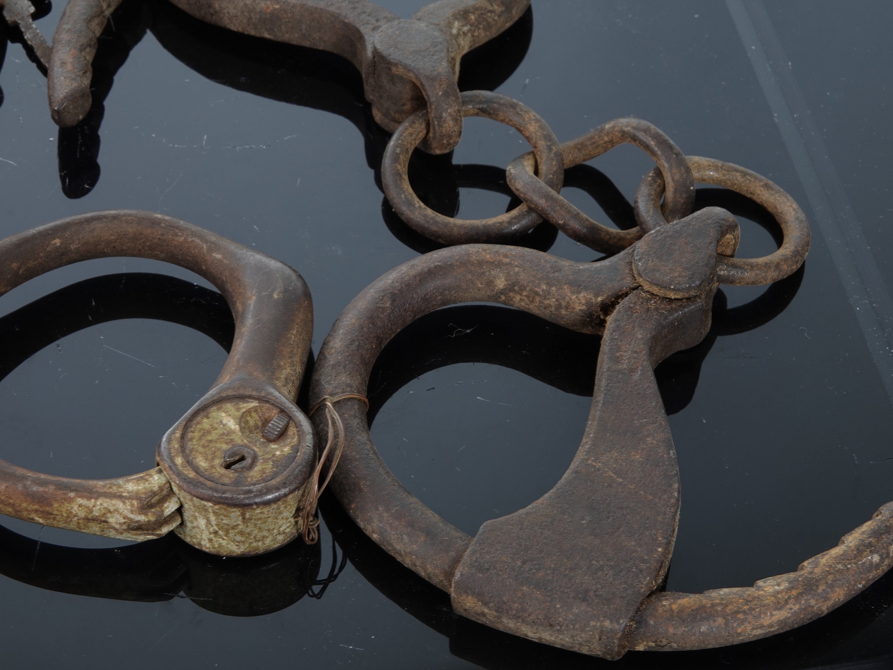 1800's Texas Lawman Antique Handcuffs Wild West Texas Etsy