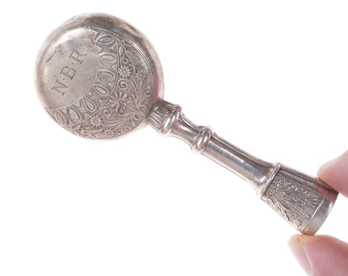 C1920's Art Deco Cartier Sterling Baby Rattle Etsy