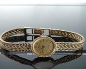 14k Gold Baume Mercier Geneve Ladies Quartz Wristwatch Swiss Made