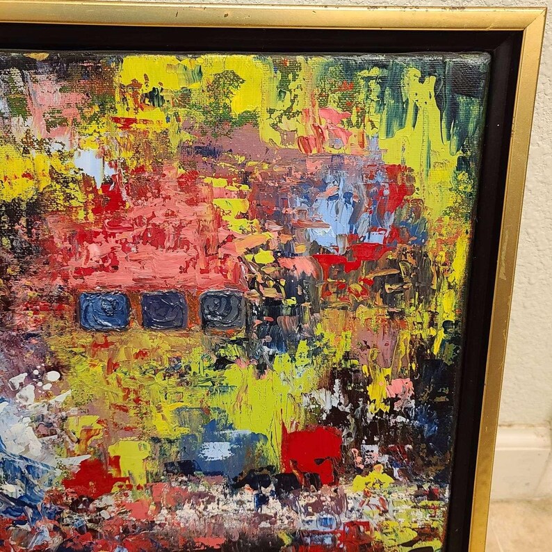 Leanne Venier Austin Texas Abstract Artist Oil on Canvas "Possession In great Me - Estate Fresh Austin