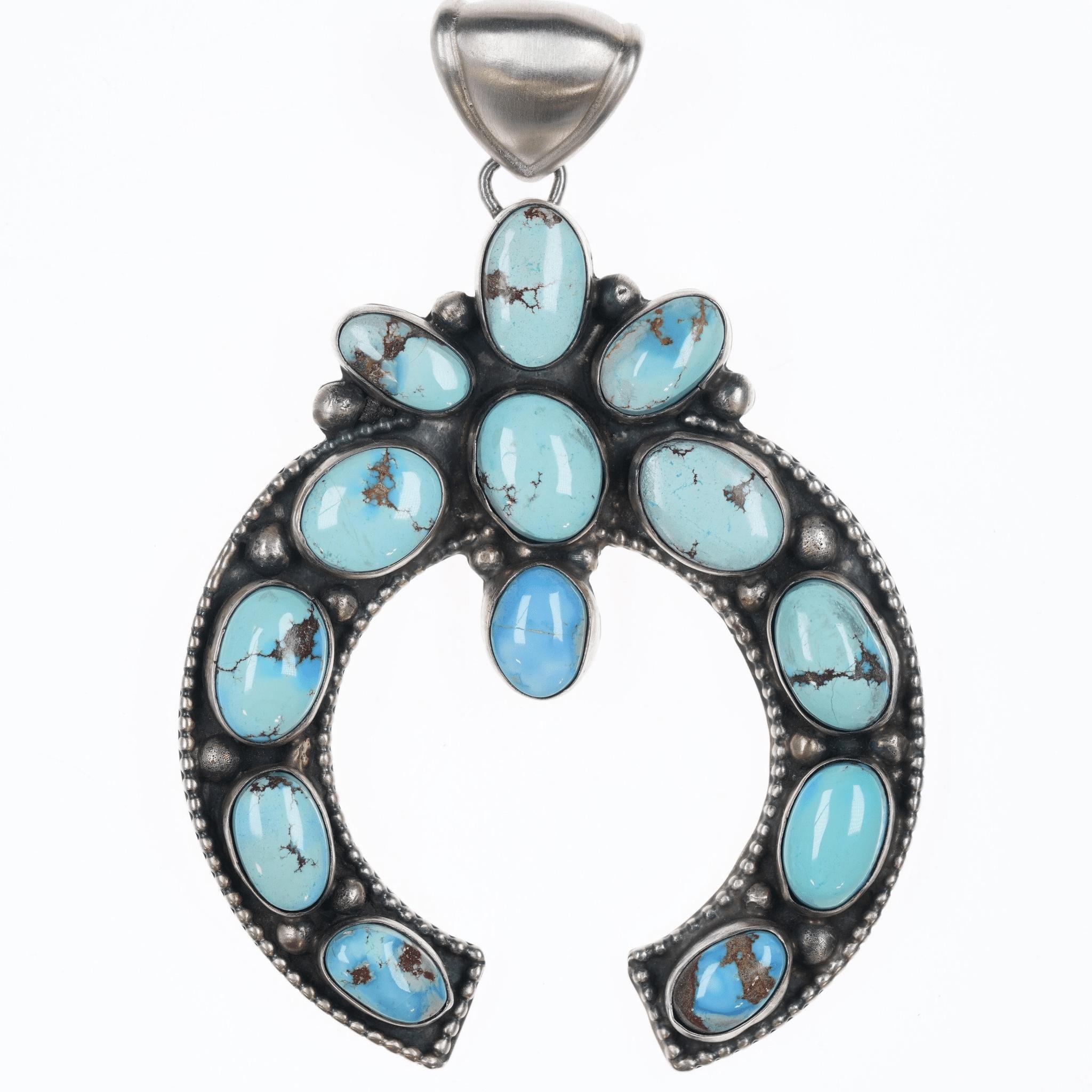 Native American Important Vintage Darryl Becenti (d.) Sterling Silver Naja Pendant Native American Important Vintage Darryl Becenti (d.) Sterling Silver Naja Pendant